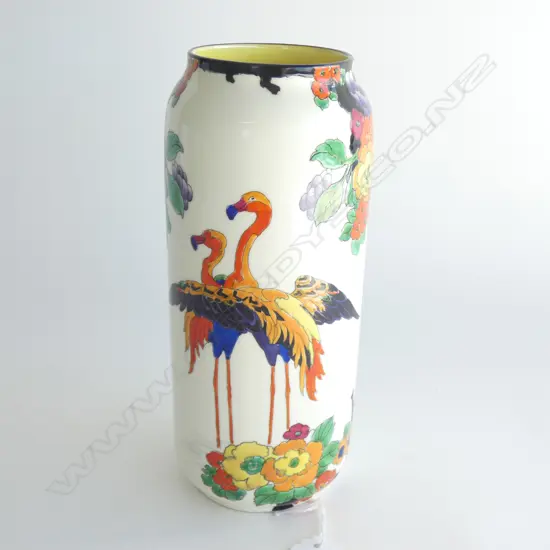 A Royal Doulton flamingo vase,